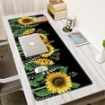 thumbnail image 6 of Large Gaming Mouse Pad, Sunflowers Painting Art Desk Pad, Big Extended Desk Mouse Mat Keyboard Pad with Stitched Edge for Laptop Computer Game Office Home Decor (with Coaster & Sticker), 6 of 6
