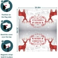 thumbnail image 6 of Merry Christmas Deer Mailbox Cover Whiter Snowflakes Winter Mailbox Covers Magnetic Standard Size 21" X 25.5" Holiday Xmas Mailbox Wrap Post Letter Box Cover Decor for Home Outdoor Yard Garden, 6 of 6