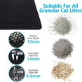 thumbnail image 5 of Alfombrilla para arena de gatos antideslizante, caja de arena grande para mascotas, alfombrilla filtrante de doble capa, resistente al desgaste, impermeable, suministros de limpieza para mascotas, 5 of 5