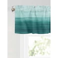 thumbnail image 6 of Valances for Windows Abstract Ocean Rod Pocket Cafe Window Treatments Valance Curtains for Kitchen Bathroom Laundry Basement Windows 42"x12", 6 of 9