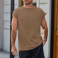 thumbnail image 2 of Blekii Men's Muscle Tank Top Workout Gym Athletic T Shirt Casual Cap Sleeve Summer Top Khaki 2Xl, 2 of 10