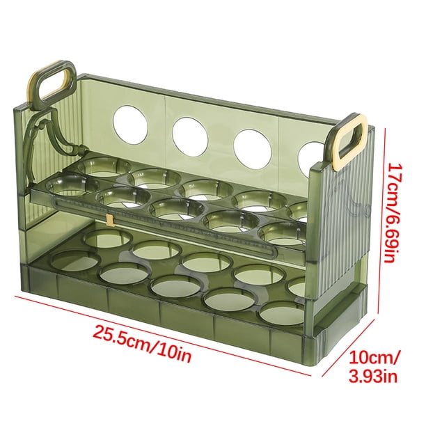 Refrigerator Side Door Folding And Flipping Eggs Storage Box Timer Preservation Refrigerator Side Door Eggs Box Wholesale