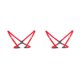 thumbnail image 2 of Tirantes ajustables Sonducket para hombre correas cómodas clips de metal fuertes rojo 2Conjunto, 2 of 6