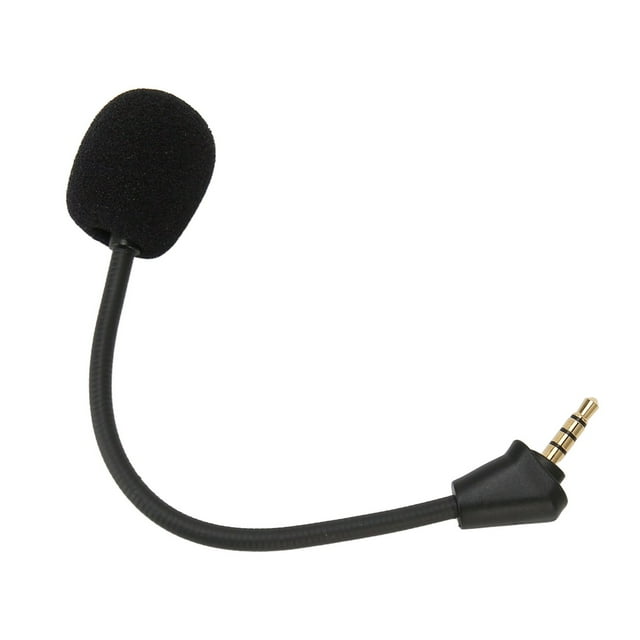Micrófono De Juego Desmontable, Reemplazo De Micrófono Enchufe Curvo Omnidireccional Chapado En Oro De 3,5 Mm Para Auriculares Para Juegos