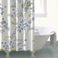thumbnail image 4 of Waterproof Beautiful Colorful Floral Shower Curtain 72x72 Inch Boho Style Polyester Unique Shower Curtain for Bathroom Hotel Home Decor with 12 Plastic Hooks, 4 of 5