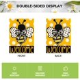 thumbnail image 6 of Summer Polka Dot Bee Welcome Garden Flag 12x18 Inch Double Sided Outside, Seasonal Holiday Burlap Yard Outdoor Decoration, 6 of 6