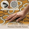 thumbnail image 6 of ODIKA Combat Print Geometric Battle Martial Folk Tibetan Tiger Snake Playful for Dining Room, Under Table, Office, Non-Slip Chair-Friendly Floor, 6 of 7