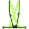 thumbnail image 2 of Reflective Vest Gear, Breathable Stretch Polyester Adjustable Night Running Vest High Brightness Portable with Plastic Buckle for Cycling Jogging Walking, 2 of 7