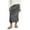 Grey, variant on Gupgi Women Sequins Long Skirt Elegant Elastic Waist Shiny Skirts