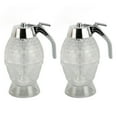 thumbnail image 2 of Honey Dispenser, Hourglass Syrup Dispenser 2 Set Leakproof Transparent Double Compartment  for Kitchen, 2 of 7