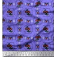 thumbnail image 1 of Soimoi Rayon Fabric Geometric Design,Leaves & Floral Artistic Print Sewing Fabric Yard 42 Inch Wide, 1 of 1
