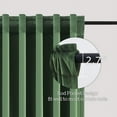 thumbnail image 4 of Top Finel 100% Blackout Velvet Pleated Window Shades, 52 x 108 Inch, Green, 4 of 9