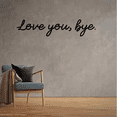 thumbnail image 3 of Cuadro Decorativo de Metal con Diseño love you bye Chico, 3 of 4