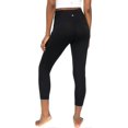 thumbnail image 4 of Leggings capri de yoga de cintura alta con bolsillos laterales para mujer, resistentes a sentadillas, 4 of 5