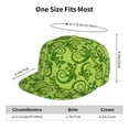 thumbnail image 2 of Adjustable Baseball Cap, Tropical Cute Lizard Gecko Green Flat Bill Trucker Flat Brim Hats Dad Hat for Men Women - Snapback Hat Adjustable Size, 2 of 7