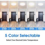 ENERGETIC 13 LED Ceiling Light 1540 LM 5CCT Flush Mount, Dimmable and 3 Watts Selectable, 6 Pack