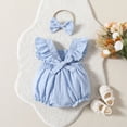 thumbnail image 6 of NOLDARES Soft Cotton Tank Top Baby Girl Undershirts – One-Piece Toddler Bodysuit for Infant Toddlers(Blue,12-18 Months), 6 of 7