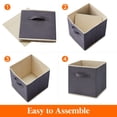 thumbnail image 4 of Cubos de almacenamiento Lifewit, plegables, 28 cm, tela gris, 4 of 7
