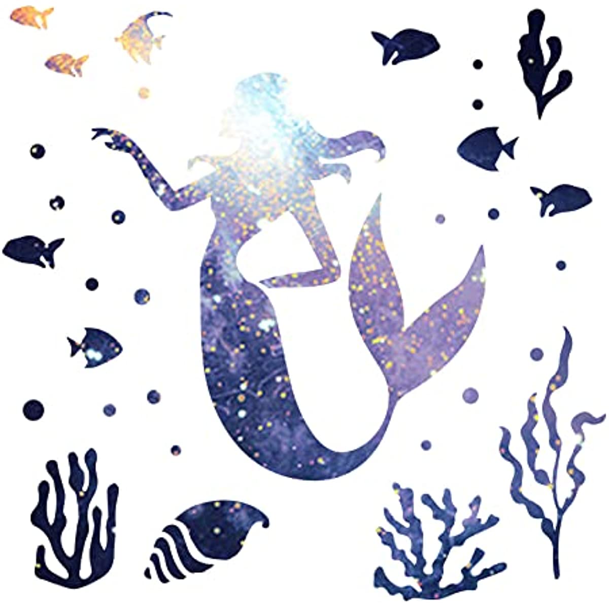 1PC Sea Animals Stencil 11.8x11.8 Inch Ocean Creatures Mermaid