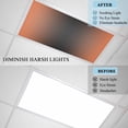 thumbnail image 4 of Orange Black Ombre Fluorescent Light Covers, Modern Gradient Abstract Art Magnetic Light Covers for Ceiling Lights, Fluorescent Ceiling Shade Filters for Classroom Bedroom Office 4x2Ft x 1PCS, 4 of 8