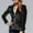 Black, variant on Oplxuo Women's Velvet Blazer, Classic Notched Lapel Casual Button Down Long Sleeve Suit Jacket Outerwear with Pockets