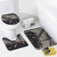 thumbnail image 4 of 4 Piece SKZ Stray Korea Ki Shower Curtain Sets with Rugs, Toilet Lid Cover, Bath Mat and 12 Hooks, Waterproof Shower Curtain Set for Bathroom, 4 of 8
