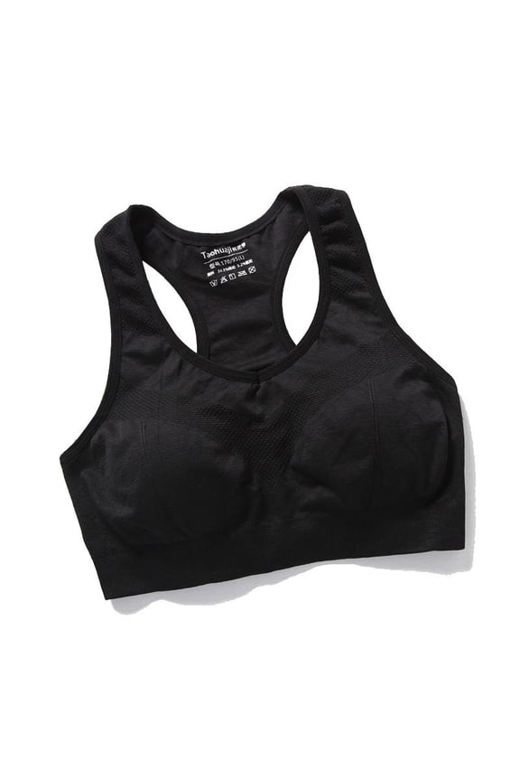 Wuffmeow Women's beautiful back bra, yoga fitness sports refreshing chest-wrap underwear, fashionable honeycomb shockproof sports bra, comfortable underwear without rims