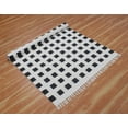 thumbnail image 4 of Casavani Pure Cotton Entrance Hall Area Rug, Black 6x6 feet, 4 of 6