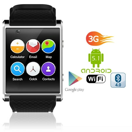 1.54-inch AMOLED Android 5.1 SmartWatch (QuadCore CPU + GPS + WiFi + Google Play Store +