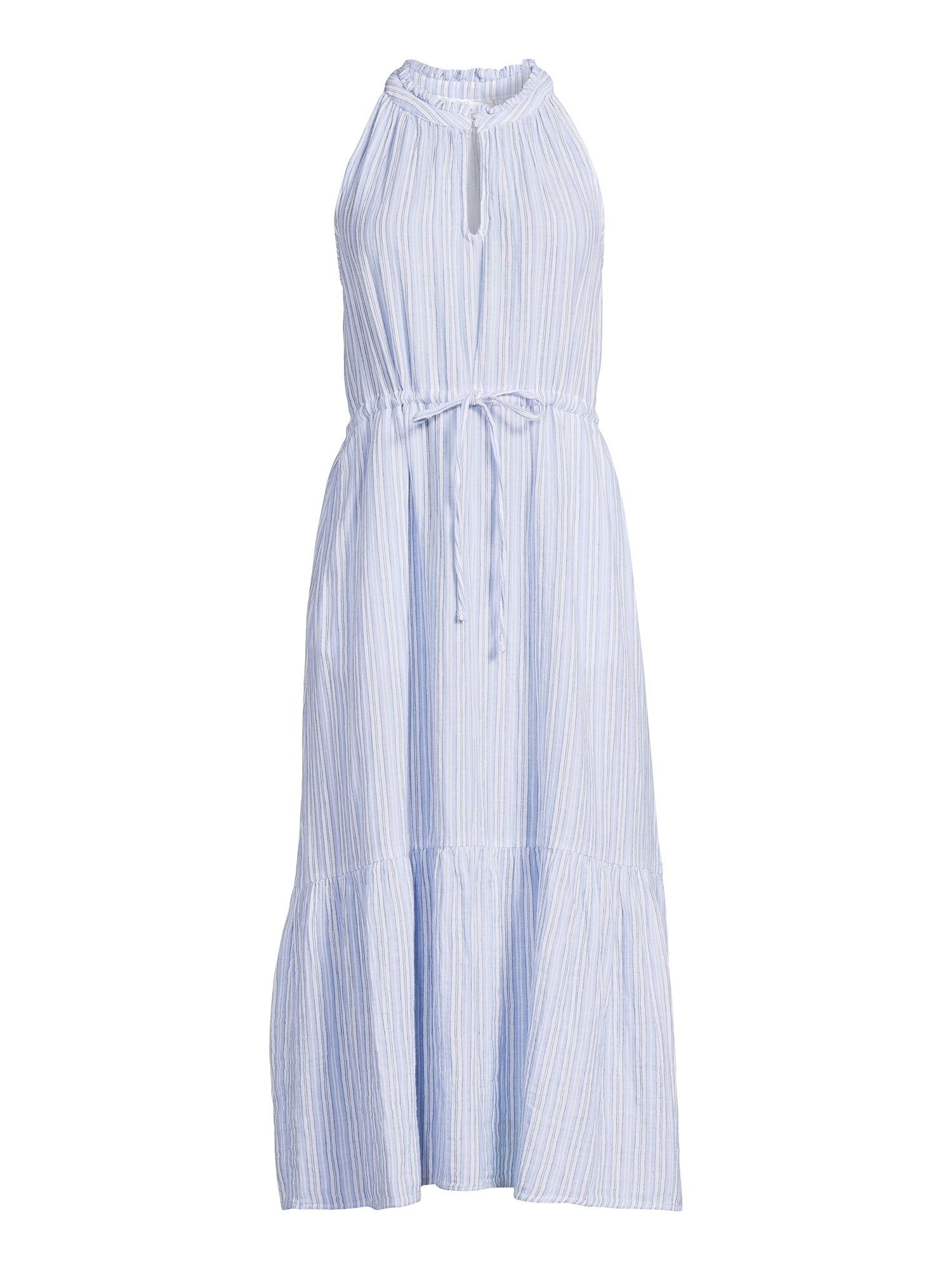 Time and Tru Women's and Women's Plus Midi Double Cloth Dress XS-4X