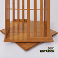 thumbnail image 6 of Magshion Bamboo 6 Tiers Rotating Bookshelf, Modern Bookcase, Storage Rack, Brown, for Home, 6 of 9