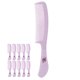 thumbnail image 3 of Juego de 10 peines de dientes anchos BuyWeekMX para peinar uso conveniente, 3 of 9