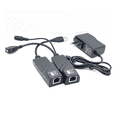 thumbnail image 4 of Câble de Transfert Ethernet USB 2.0 pour Cat5 Cat5E Cat6 jusqu'à 100M Récepteur RJ45 avec Adaptateur Secteur DC5V/2A (US), 4 of 5