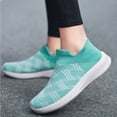 thumbnail image 1 of Vedolay Slip On Sneakers Women Shoes for Women, Soft Sole Slide Sports Sandals Loafer,Mint Green 6.5, 1 of 4