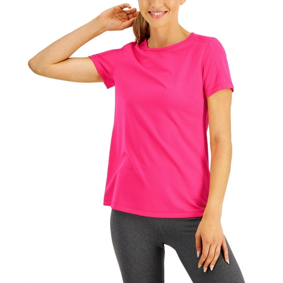 ID Ideology Women's Mesh T-Shirt Pink Size XX-Large