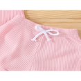 thumbnail image 4 of PENGXIANG Baby Sets T-shirt à Manches Courtes en Maille Côtelée Short, 4 of 6