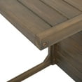 thumbnail image 6 of Kynora Modern C-Shape Accent End Table, Acacia Wood, Grey, 6 of 8