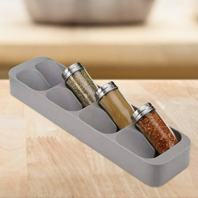Caja de almacenamiento de tarros de especias Jadeshay Organizador de cocina con cajones muy versátil