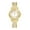 Gold, variant on Women's Analog Quartz Watch: Rhinestone Decorated Wristwatch with Roman Numeral Scale and Stainless Steel Strap - Christmas Gift