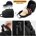 thumbnail image 4 of Portable Outdoor Travel Hat Carrier Case Caps Storage Hard Shell Hat Protective Box Hat Travel Case Baseball Cap Carrying Bag (Blue), 4 of 7