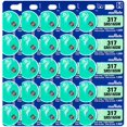 thumbnail image 1 of Murata 317 SR516SW Battery 1.55V Silver Oxide Watch Button Cell (25 Batteries), 1 of 5
