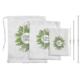thumbnail image 3 of Darling Souvenir Fournitures de Fête de Mariage Feuilles Blanches Pochettes à Cordon Sacs de Fête 15 Pcs, 3 of 5