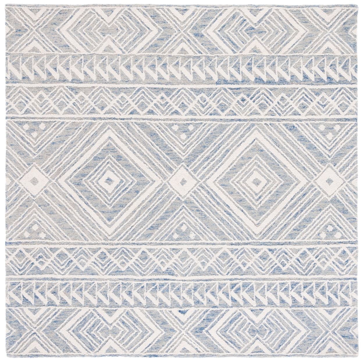 SAFAVIEH Metro Padraic Medallion Area Rug, Blue/Ivory, 4' x 6'