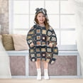 thumbnail image 7 of FORMRS Wearable Blanket Hoodie with Sleeves for Kids Cozy Flannel Sweatshirt, Square Harmony, 7 of 7