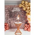 thumbnail image 4 of 1pc 100*200cm Laser Rose Golden Small Square Style Plastic Rain Curtain Background Cloth, Home Wall Decoration Supplies Tinsel Curtain, Party Backgrou, 4 of 4