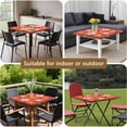 thumbnail image 5 of Halloween Decor Table Cover with Elastic Edge 34x34 Inch - Square Tablecloth Featuring Spooky Ghosts and Pumpkins Washable Fabric, 5 of 6