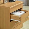 thumbnail image 3 of Hodedah 2-Drawer Nightstand, Beech, 3 of 6