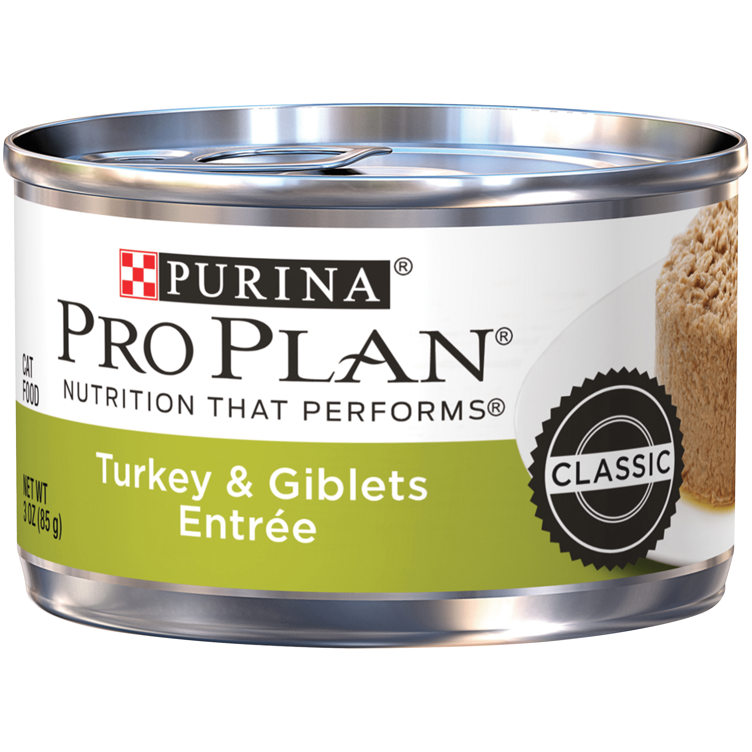 (24 Pack) Purina Pro Plan Pate Wet Cat Food, Turkey & Giblets Entree, 3