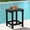 BLACK, variant on Cobiod Outdoor HDPE End Table 14.1 x 18.6 Inch,All Weather Patio End Table Single Tier for Balcony Garden Pool Fire Pit,grey