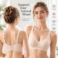 thumbnail image 3 of GIRLQUEEN Everyday Wireless Plus-Size Bras for Women, Full Coverage Soft Sleep  Bra, Comfort Seamless Support Bra, 3 of 11